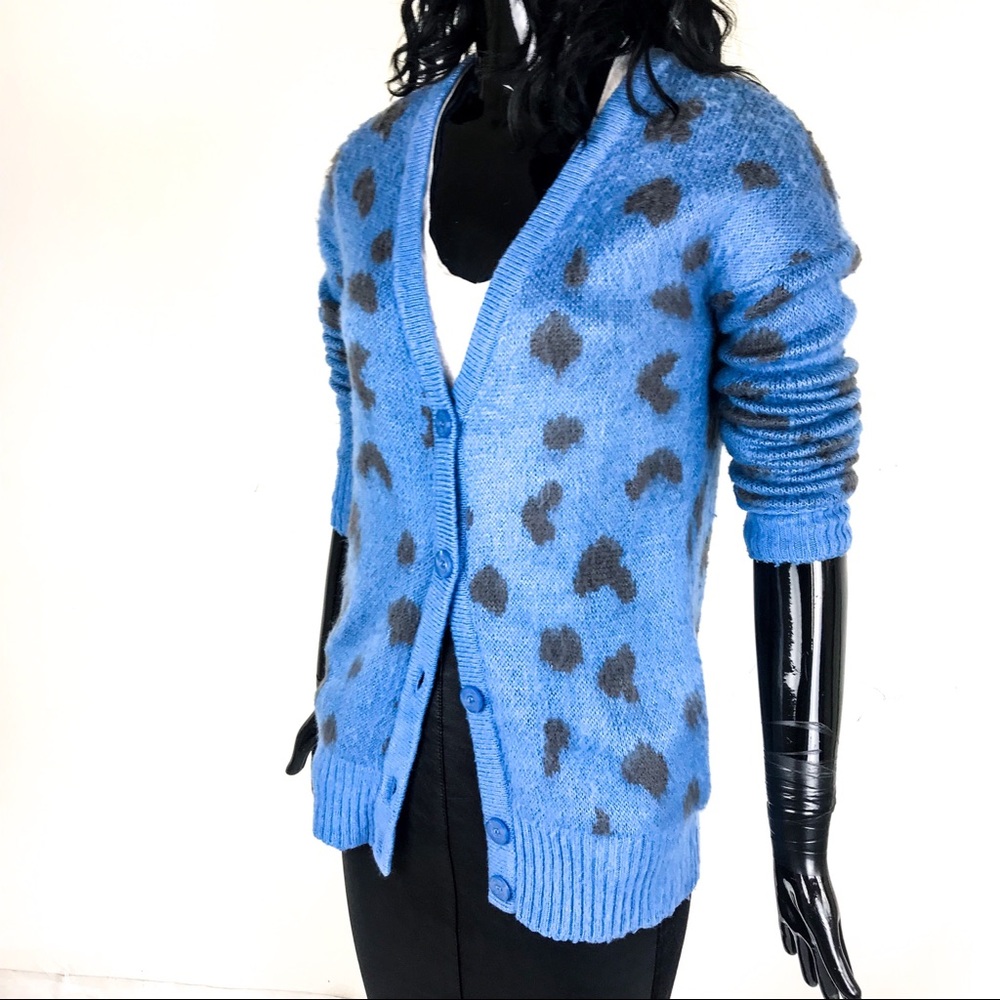 🌺🌺 Moussy Fuzzy Animal Print Cardigan Sweater